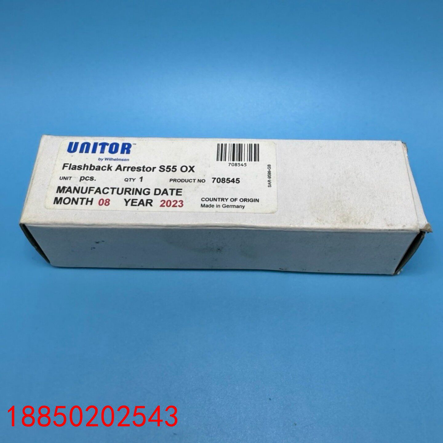 【请询价】UNITOR 氧气回火阀 S55 OX