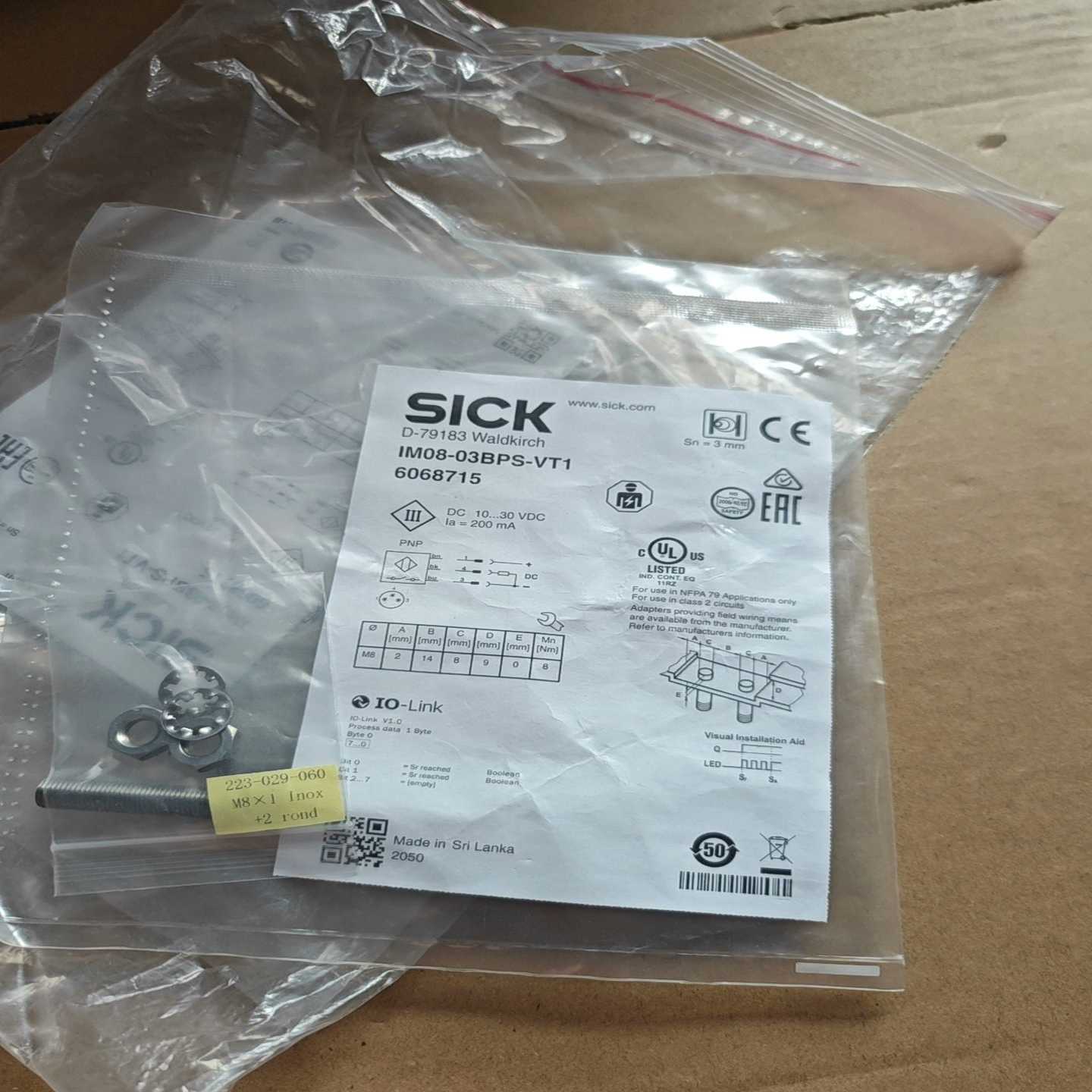 询价德国SICK西克IM08-03BPS-VT1电感式接