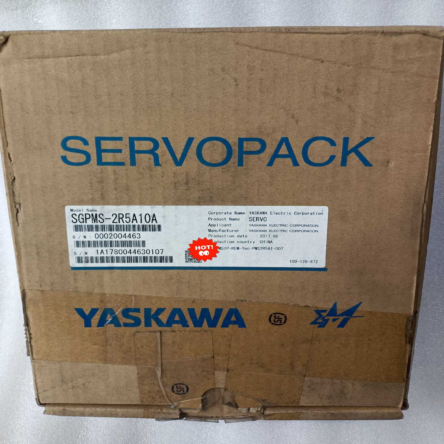 咨询-安川伺服驱动器SGPMS-2R5A30A