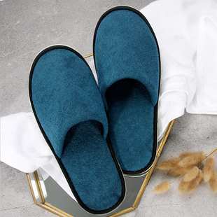 高端一次性拖鞋酒店专用毛巾棉麻美容院足疗宾馆家用待客加厚