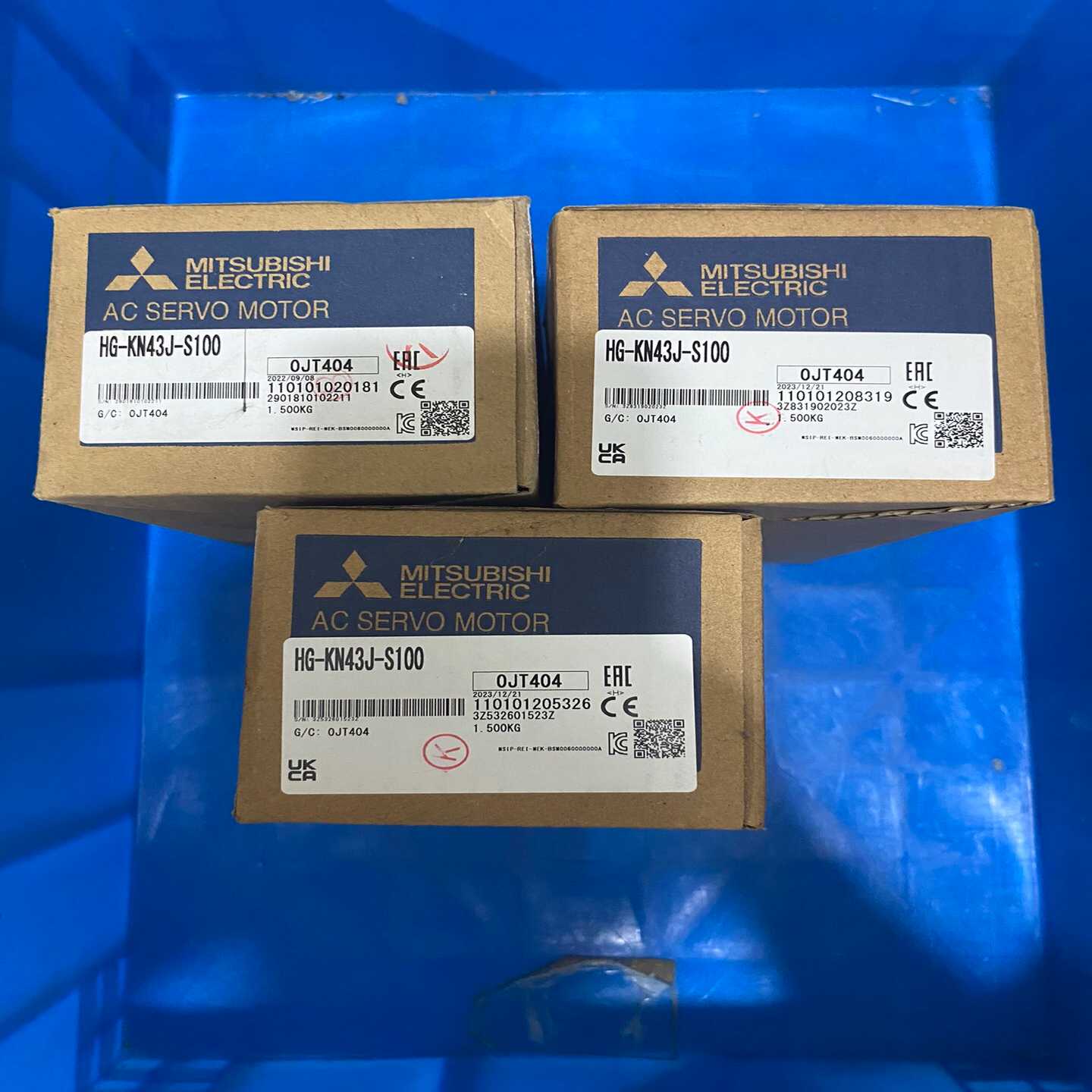 三菱电机，型号HG-KN43J-S100，实物图拍摄，全新原