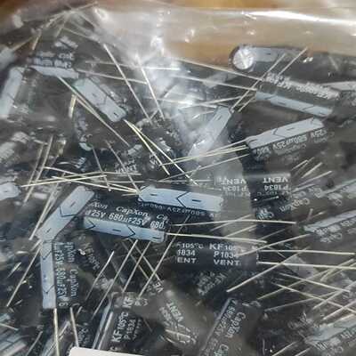 议价16880只25v680uf台产丰宾高频低阻