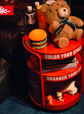 CLSC可移动沙发边几小推车置物架客厅铁艺创意收纳零食绿植置物架