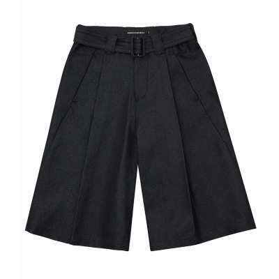 MINGSENZHOU DENIM“416”系列黑色银河打褶七分原牛牛仔短裤