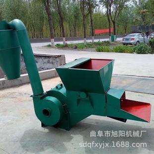 养殖场饲料加工粉草机 杂草水稻秸秆粉碎切碎机 自动进料草面子机