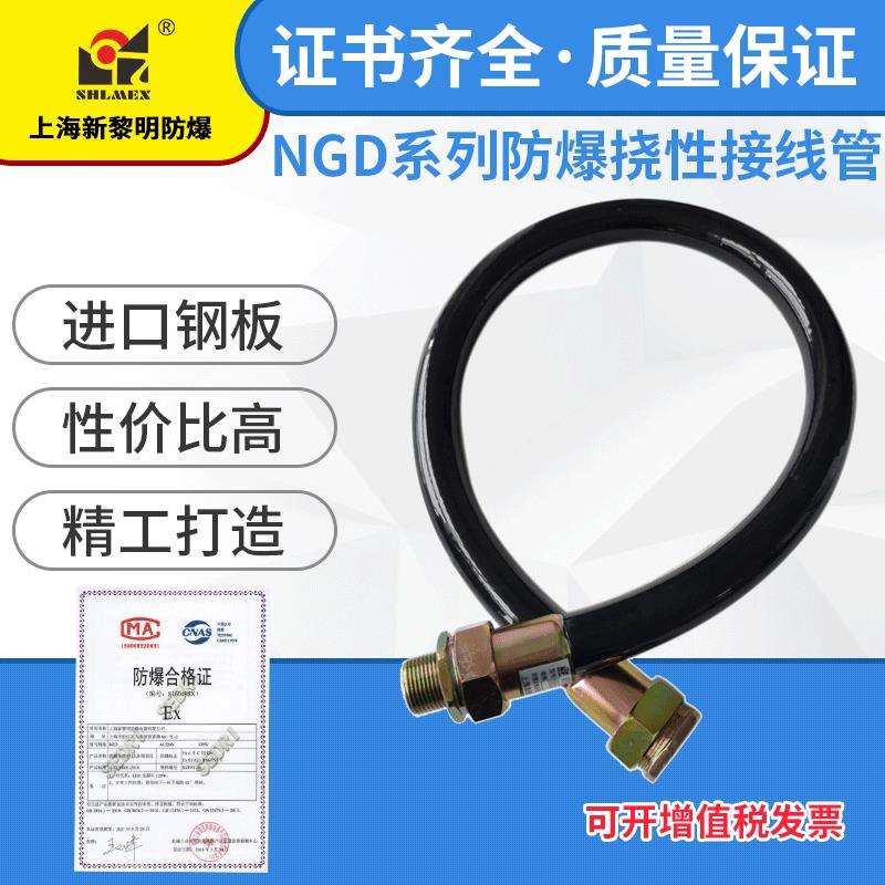 防爆软管 NGd防爆橡胶挠性连接过线管6分DN20X700 厂家