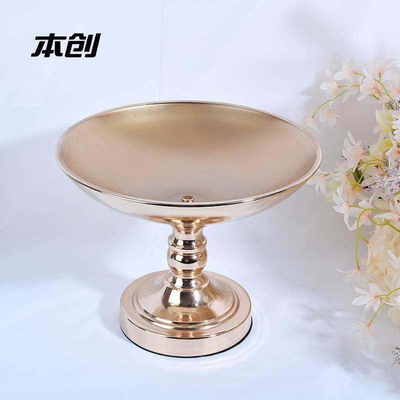 本创婚庆道具金色果盘主桌铁艺花器橱窗装饰花瓶酒店前台糖果盘,节庆用品/礼品,装扮布置套餐,淘宝优惠券,粉丝福利购,淘宝优惠卷