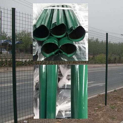 璐锋荷兰网立柱护栏网柱子圈地围栏立柱养殖隔离网立柱防护网栏杆