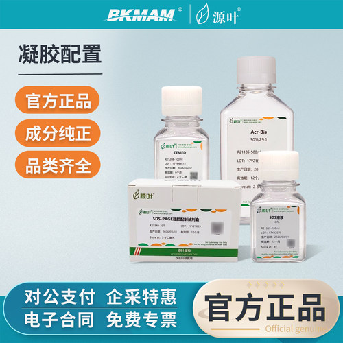 源叶SDS-PAGE凝胶配制试剂盒