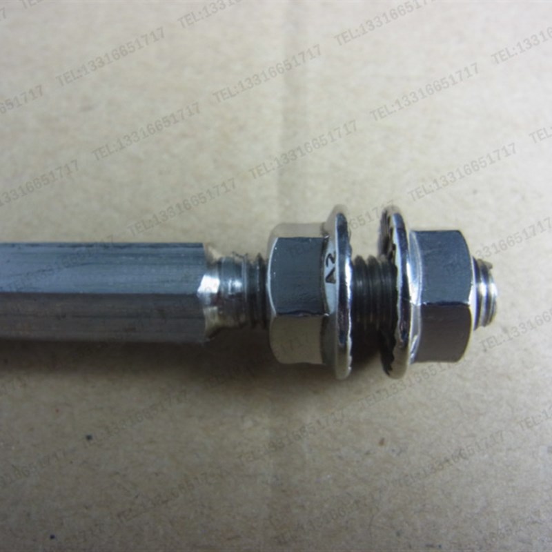 长40cm 直径10mm 30#4不锈钢 六角形 搅拌杆 配套分散盘 配双螺母
