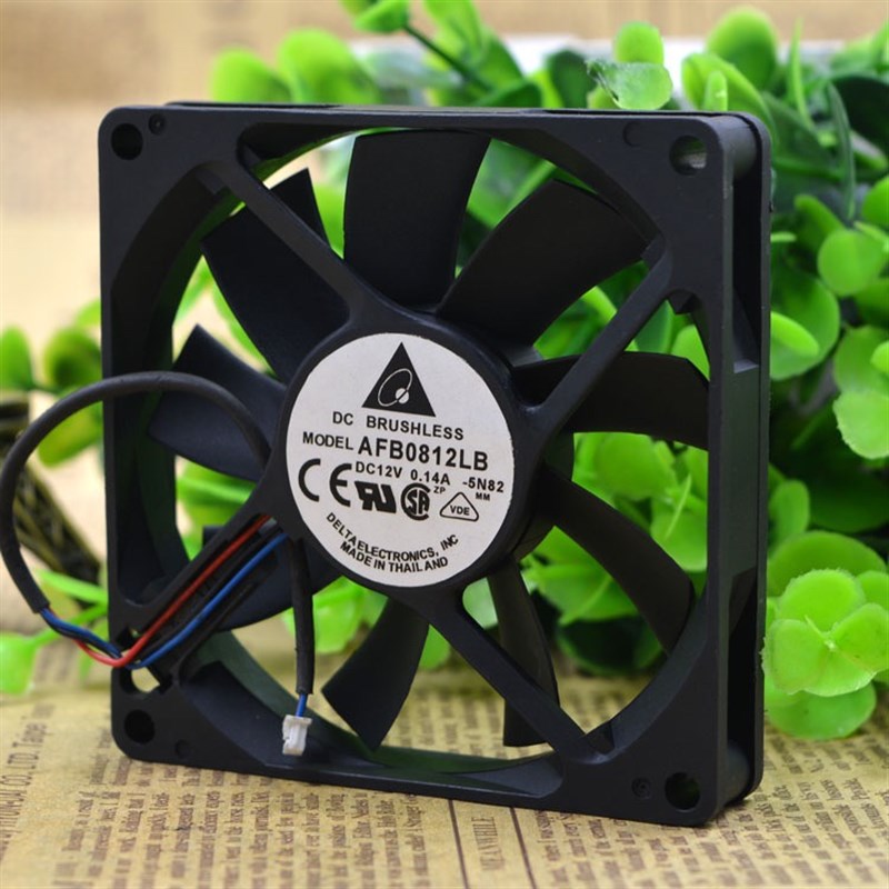 台达 AFB0812LB 8015 12V 0.14A 8CM/厘米 超静音双滚珠散热风扇