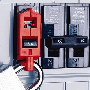 breaker电源电器开关锁66211 120V卡扣式 断路器锁具snap