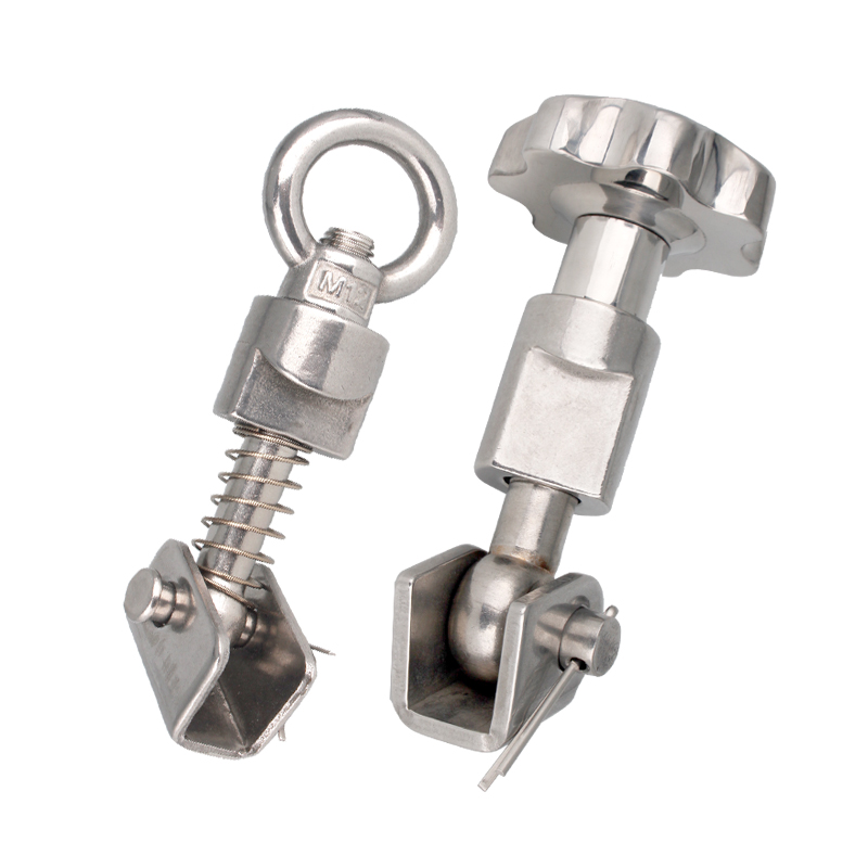 304不锈钢人孔吊环螺丝螺母扣件套装法兰罐盖手轮螺栓锁紧配件M10