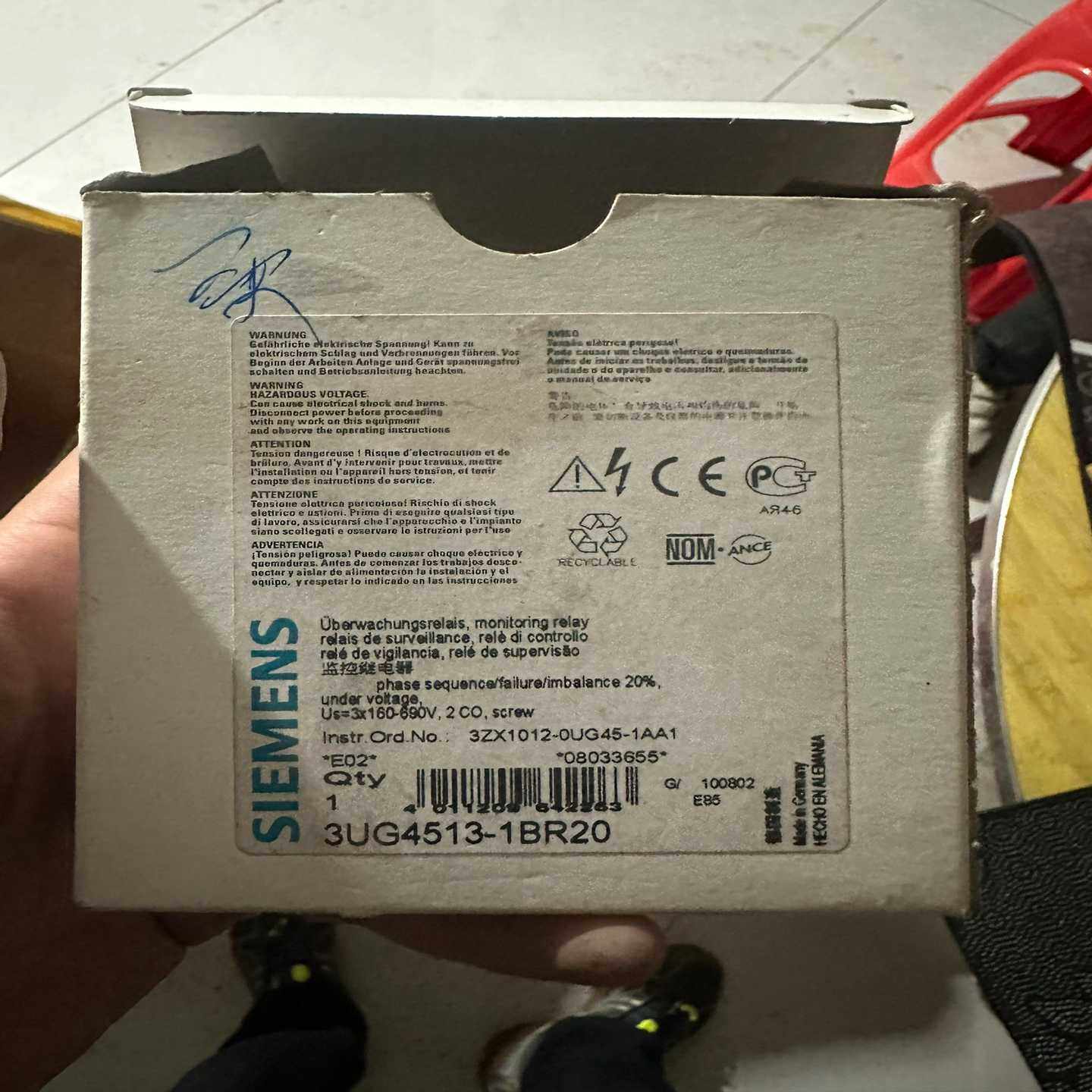 出售西门子监控继电器3UG4513-1BR20实物拍摄议价--议价商品