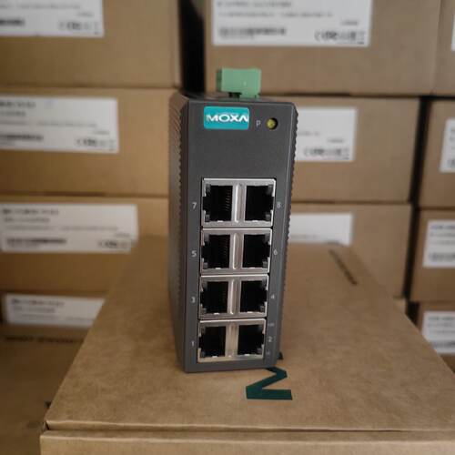 议价MOXA EDS-208 8个电口 塑料外壳 百兆非网管交换机 现货 质保