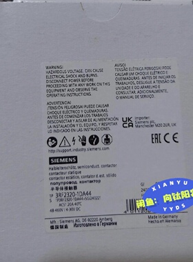 3RF23201DA44半导体接触器48460V