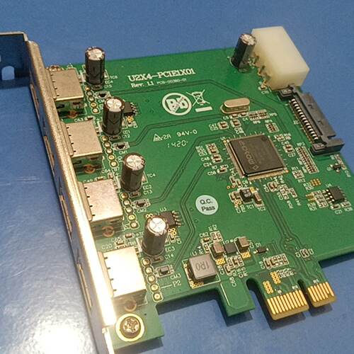 溢价-1U2X4PCIE1X01PCIE转4口USB卡US