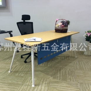 合金老板桌脚办公家具铁架会议桌斜腿 五金配件钢架厂供应新款