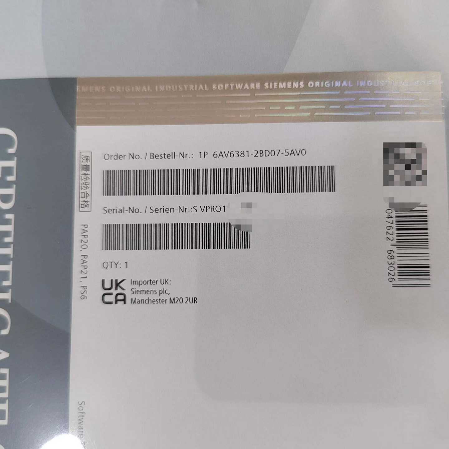 【议价】6AV6381-2BD07-5AV0适用