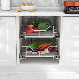 果蔬菜拉篮400橱柜浅拉篮350深500放菜600水果篮650抽屉式 700定制