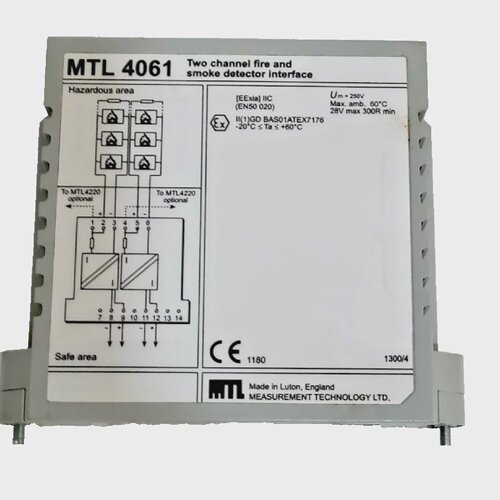 *New in Box* MTL 4061 TWO CHANNEL FIRE AND SMOKE DETECTOR IN