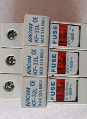 议价KACON熔断器底座KF-32L/32A/10X38mm/1p
