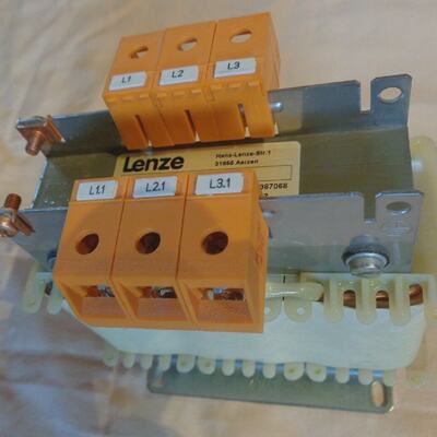 Lenze filter 3 x 5mH  3 x 7A  AZN3A0500H007 practically new
