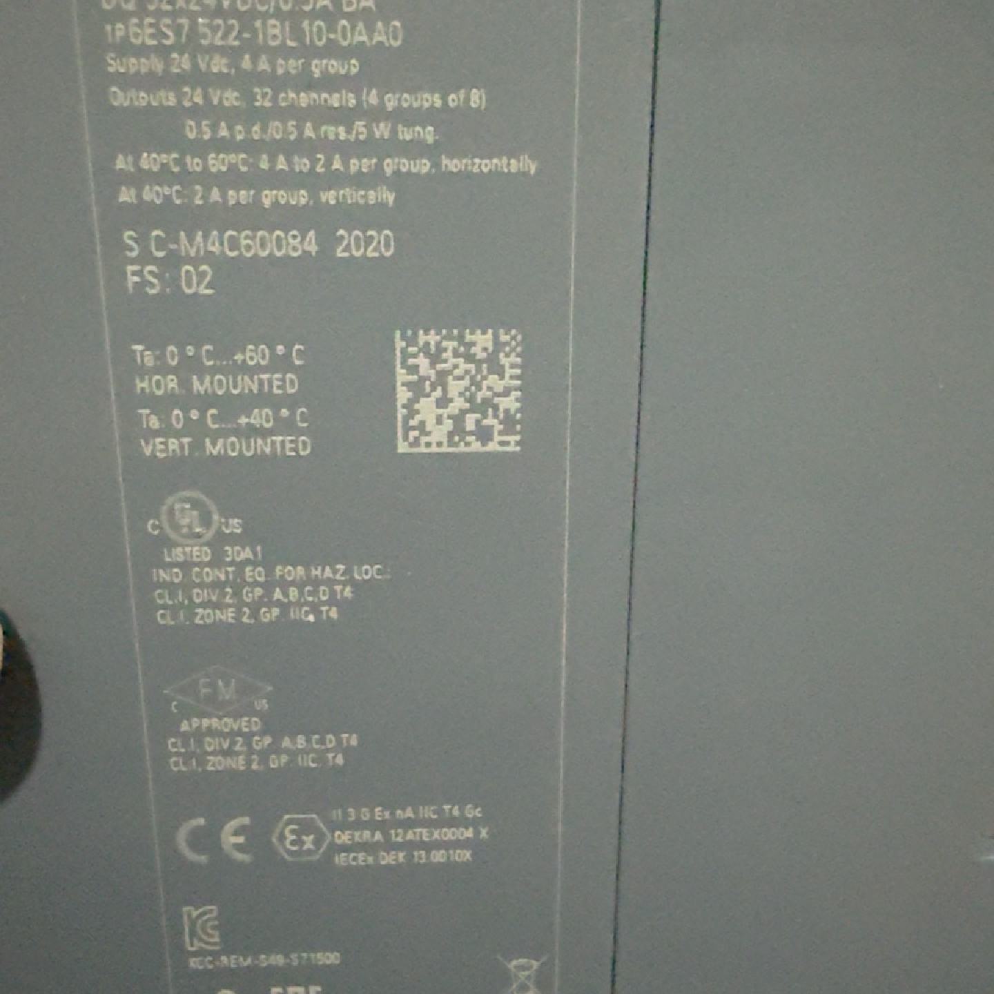 6ES75221BL100AA0二手裸机实物如图-议价