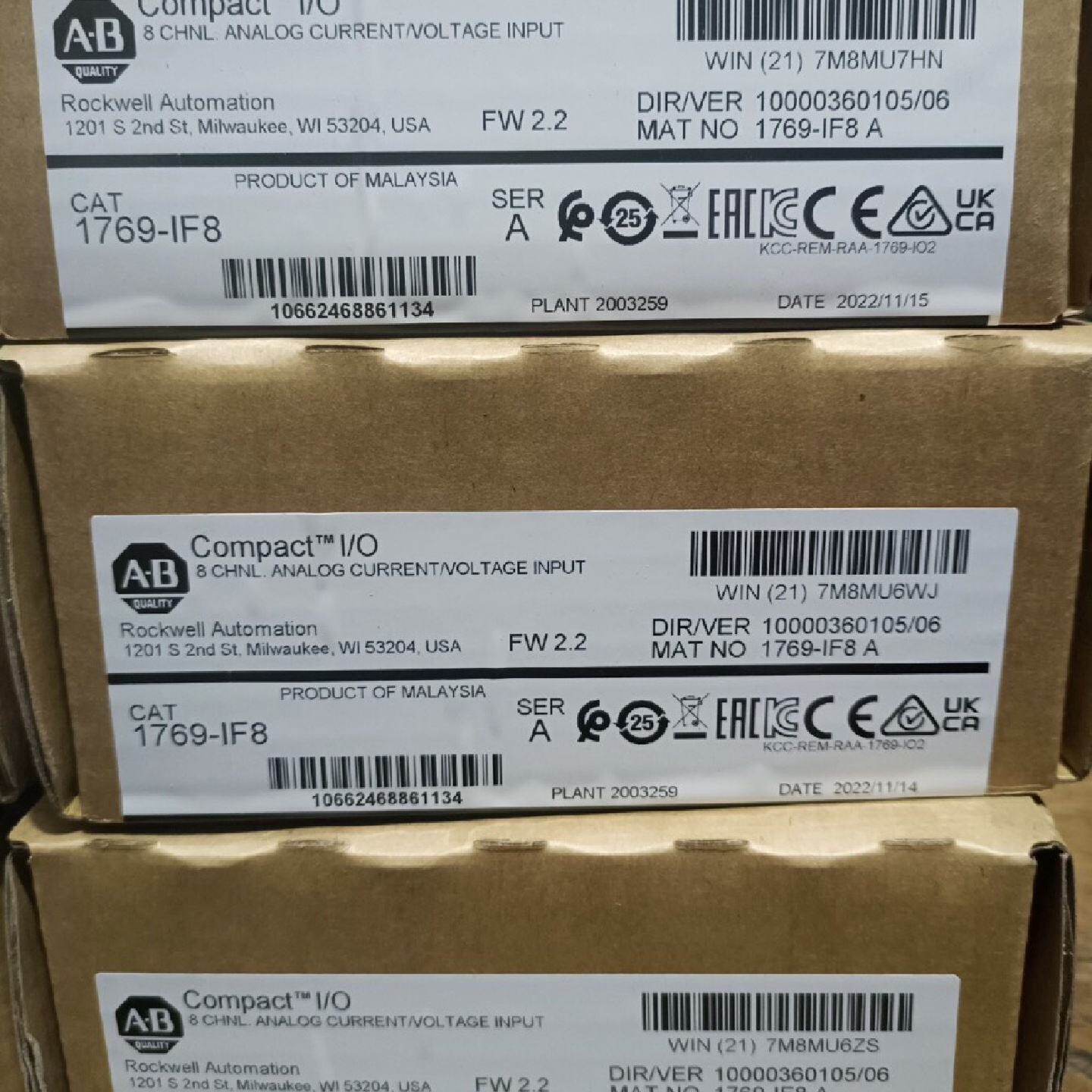 1769IF8全新AB原装PLC现货议价