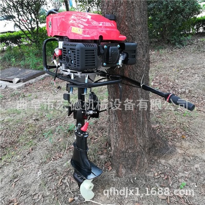 汽油动力船用挂桨机手拉9匹船挂机渔船木船带档位推进器