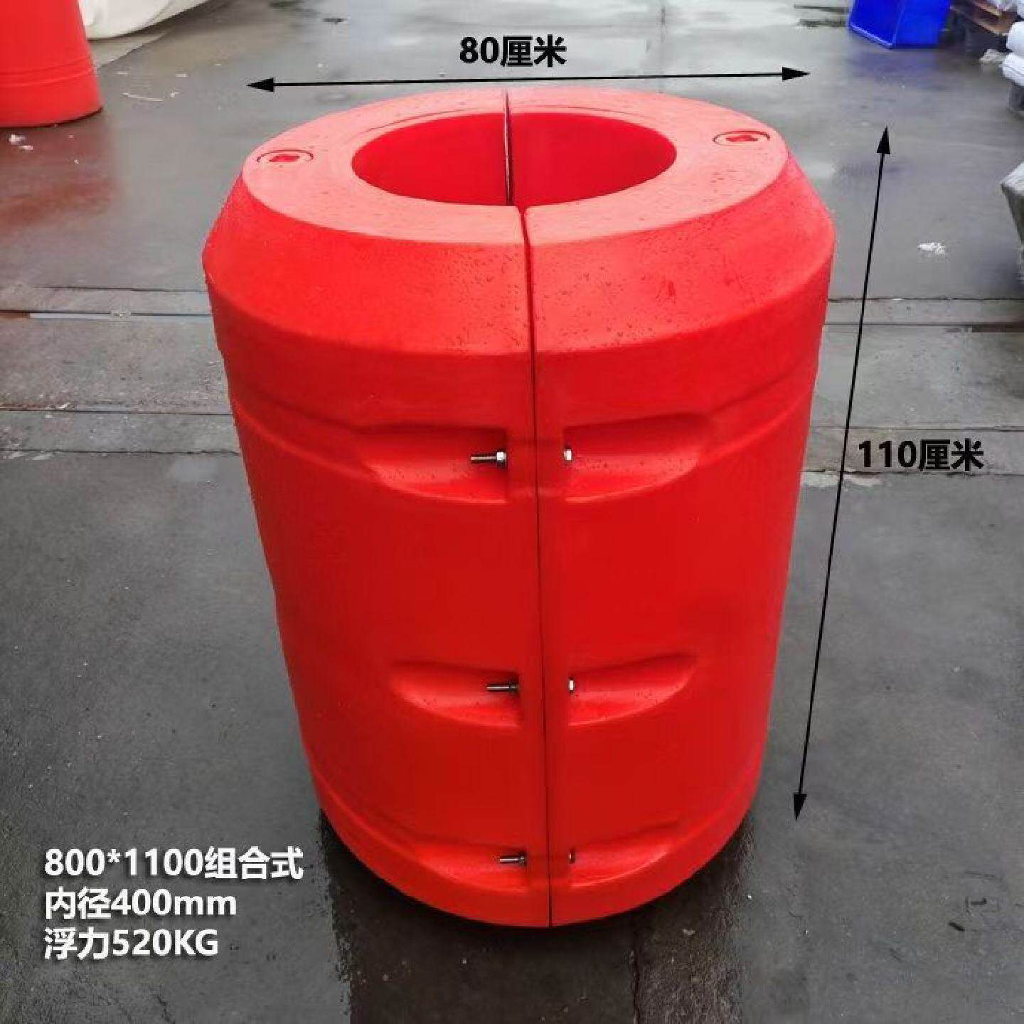 组合式管道浮筒耐腐蚀抗老化水库清淤抽沙给水电缆管线对夹浮子桶