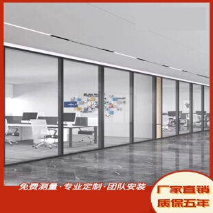 入户钢化玻璃家用洗漱卫生间厕所半墙屏风隔断客厅玄关柜双面透光