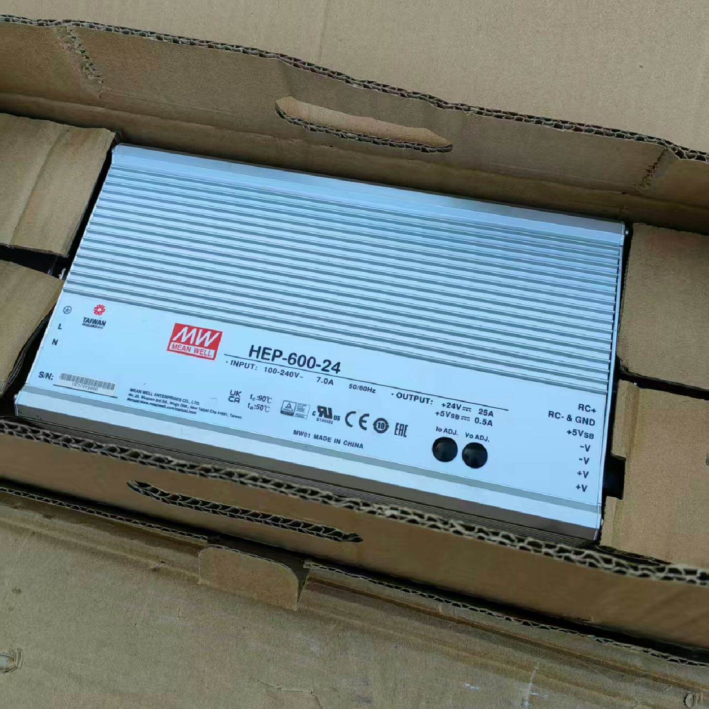 询台湾明纬HEP60024明纬PFC高效率24V25A防