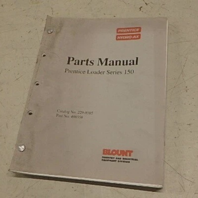 PRENTICE HYDROAX 150 LOADER PARTS MANUAL