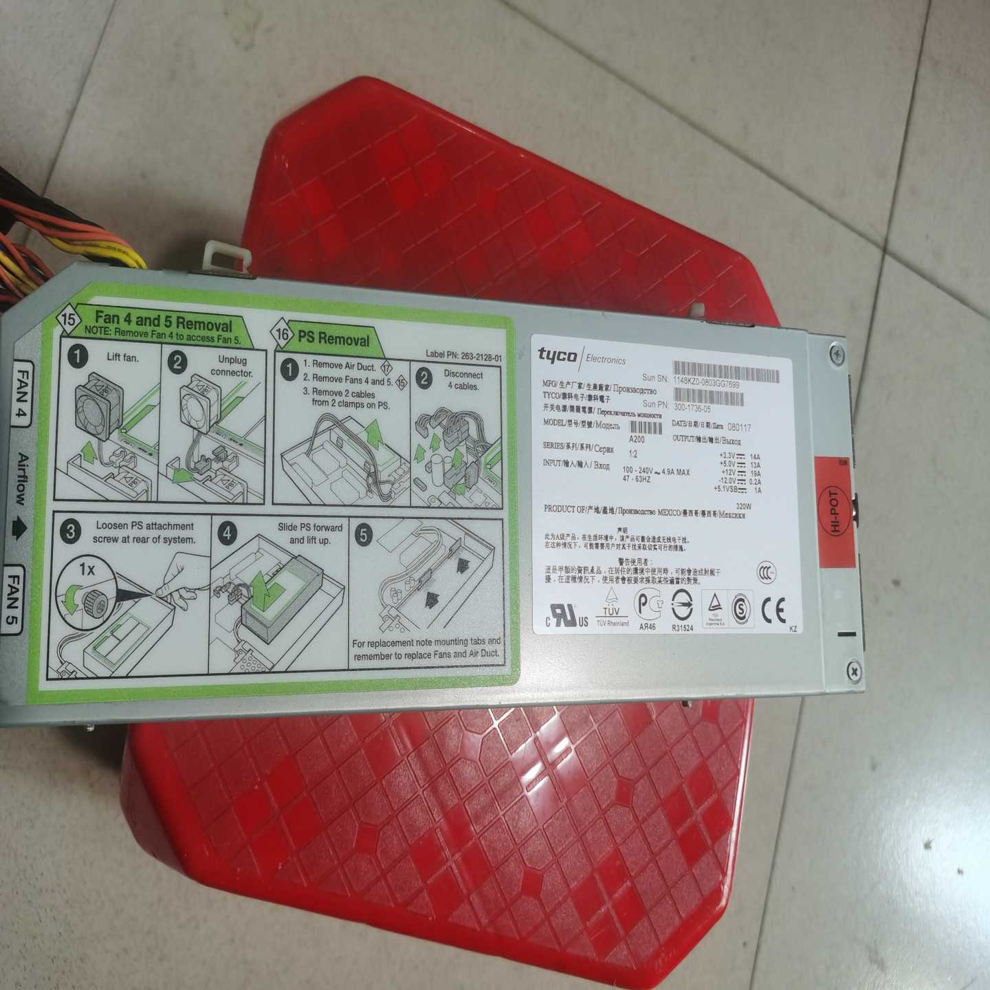 询价~SUN Netra210 N210 电源 300-1737