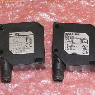 Lot of 2x Balluff BOS 26KPA1HCS4C BOS0089 Photoelectric sens