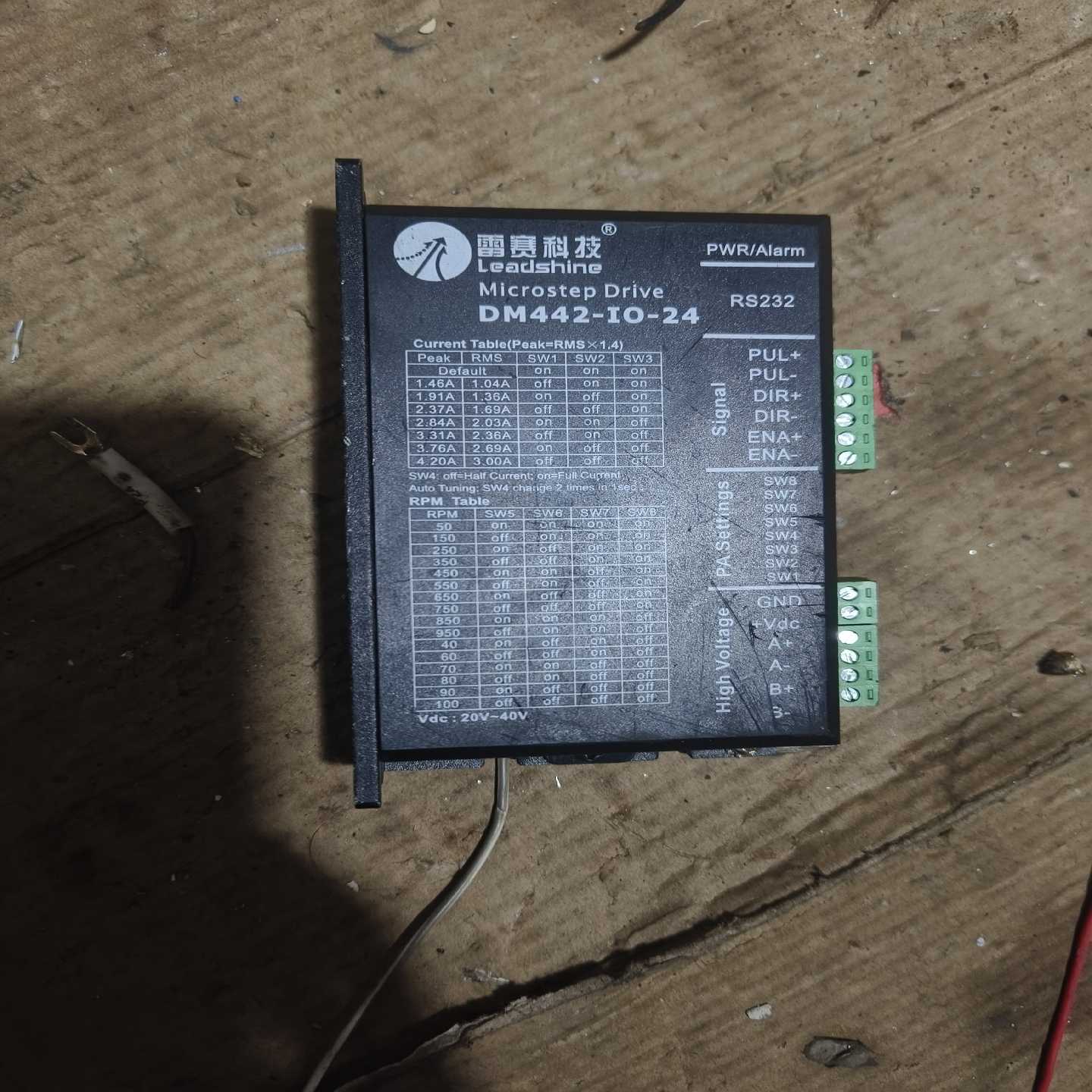 询价~雷赛驱动器DM442-I0-24，如图，功能正常，需