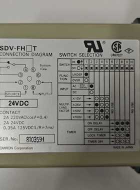 【议价】欧姆定律传感器控制器SDV-FH2TDC24V，原适用