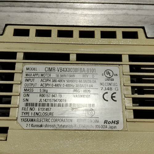 寻议价CIMRVB4X0038FBA安川变频器