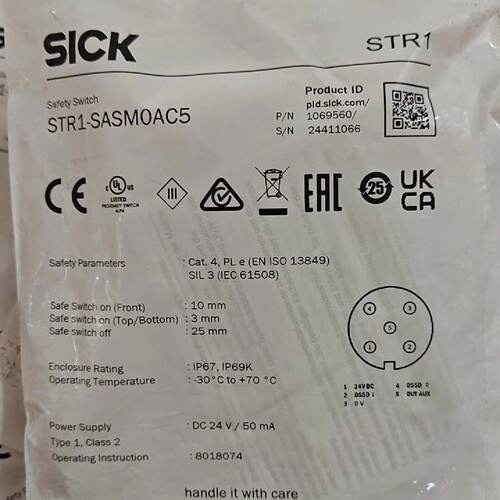 西克SICK安全开关STR1SASM0AC5订货号106-询价