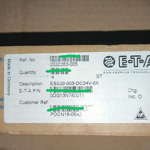 询》EATON开关ESS20003DC24V6A