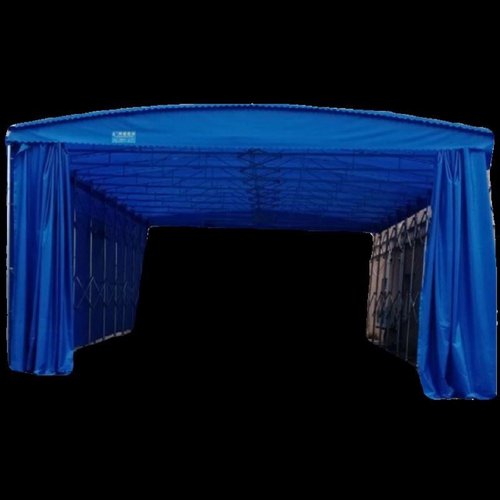 大型电动推拉棚移动仓库雨棚通道伸缩遥控轨道顶棚遮阳棚10米20米