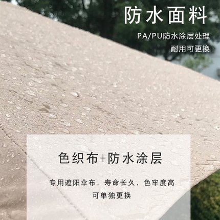 批发长方形户外太阳伞民宿阳台庭院伞中柱罗马伞摆摊咖啡厅室