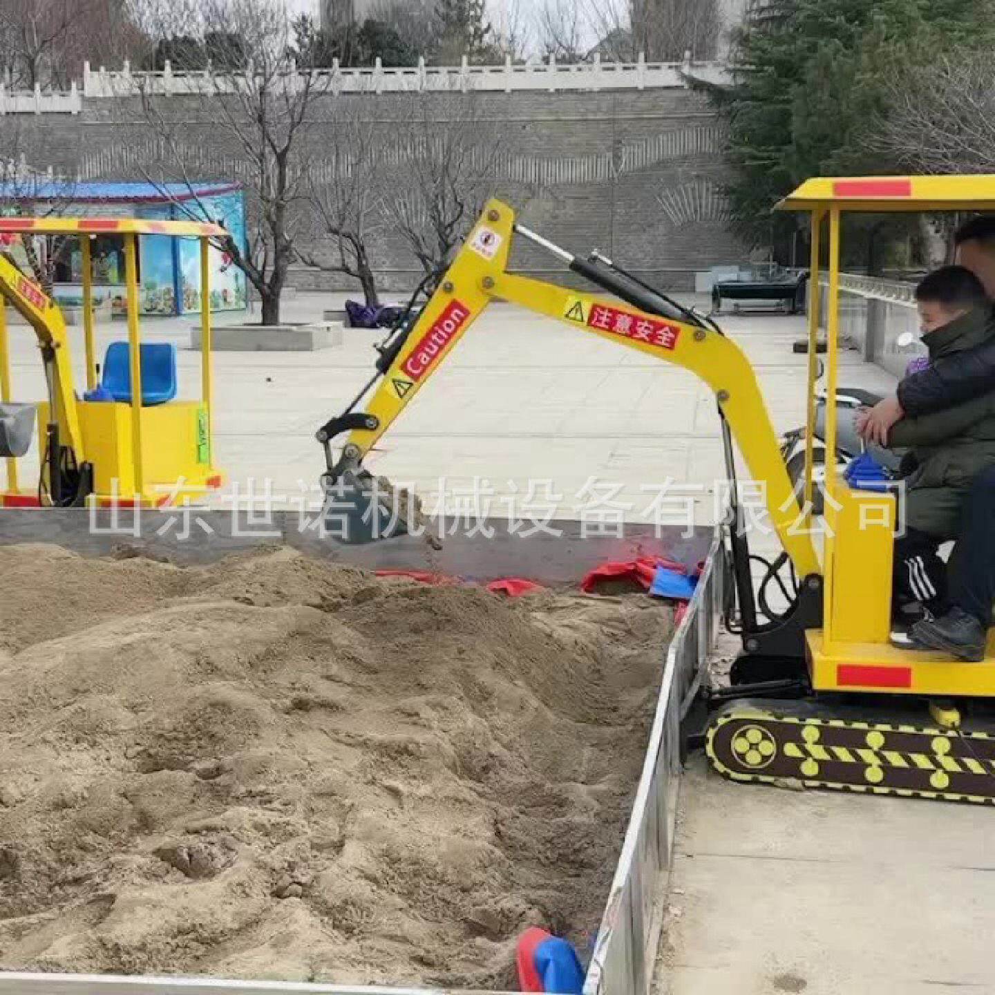 摆摊仿真儿童挖掘机游乐设备游乐场挖沙挖土挖海洋球可坐人挖土机