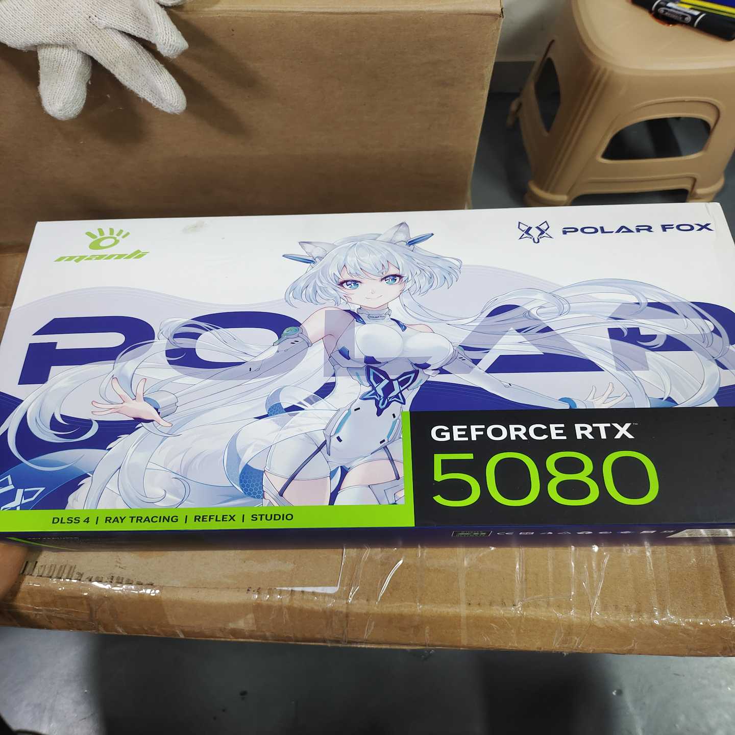 全新万丽PolarFoxRTX5080雪狐显卡，16G--议价商品