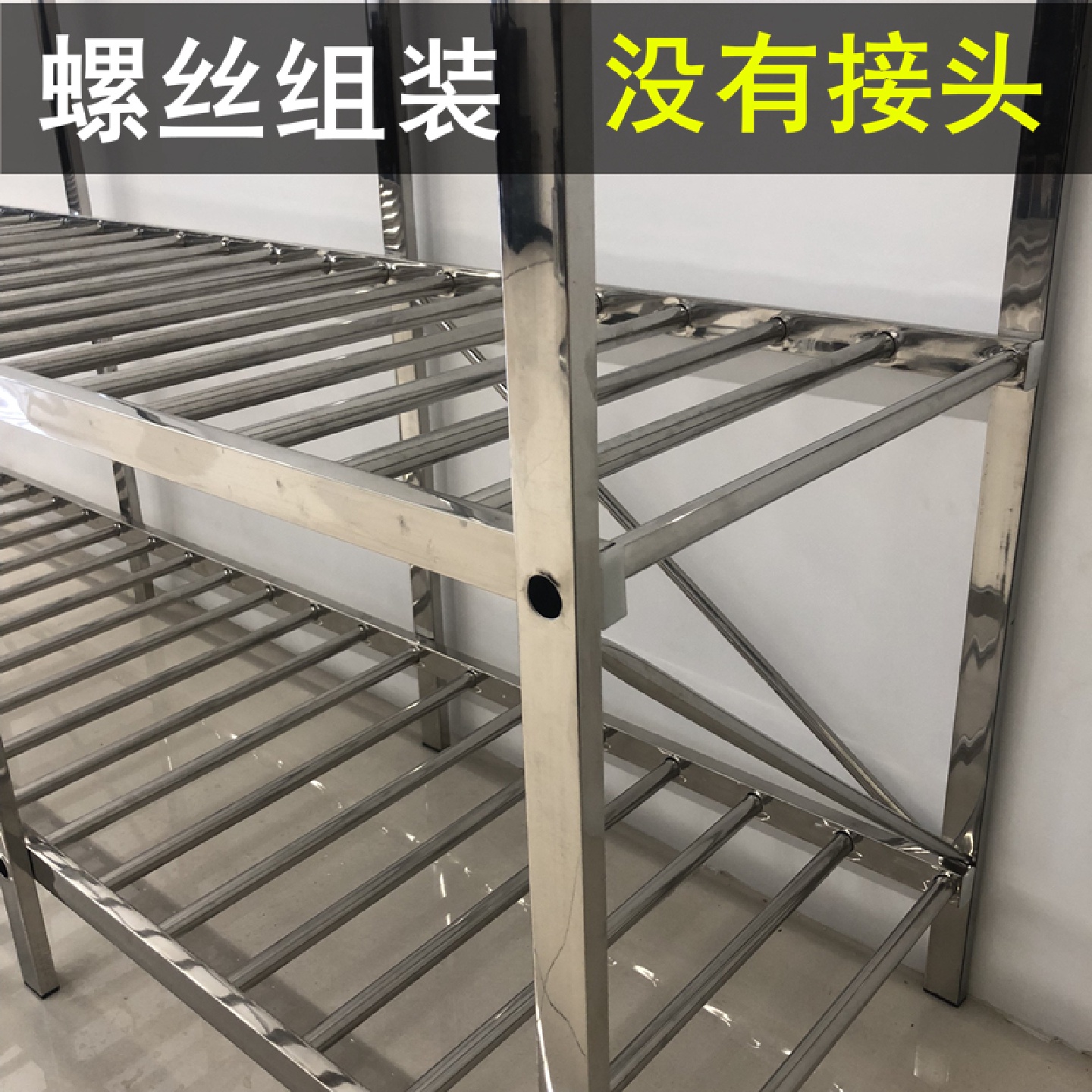 3Y不锈钢简易布衣柜螺丝组装钢架钢管加粗加厚加固全钢家用收纳衣