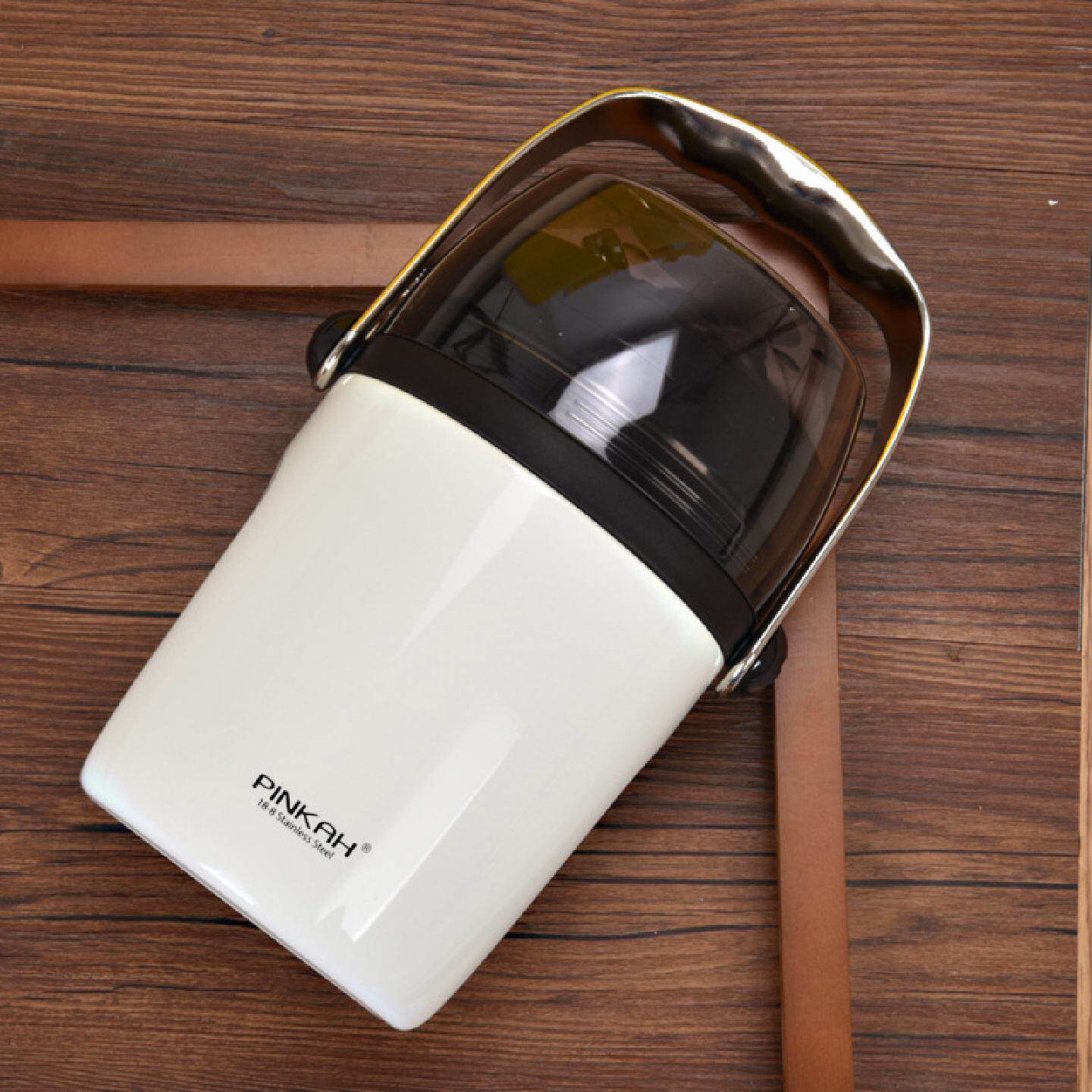 品家家品不锈钢提锅三层真空保温饭盒大容量户外便携保温桶3350