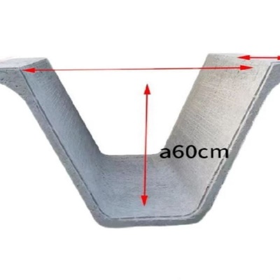 预制水泥排水沟盖板模具混凝土边沟U型渠道急流槽模板矩形槽模型