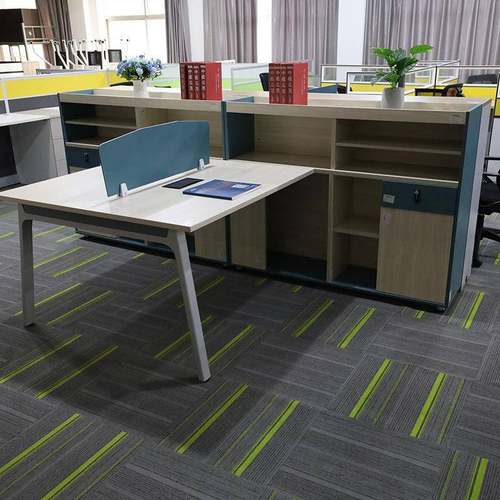 职员办公桌板式双人工位现代简约员工卡座文员电脑桌