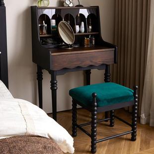 美式 实木梳妆台收纳柜 简约现代多功能小户型卧室书桌化妆桌法式